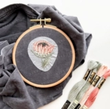 Может быть напечатан из липкой вышивки пионеровую воду растворимую воду -солух