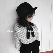 ◆ AIKO ACC ◆ Childrens woolen lace-up rider hat