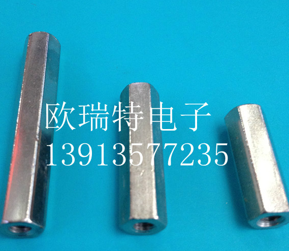 Hexagonal pillar positioning column H8 * 25mm 32mm 48mm 55mm 55mm iron column quality assurance