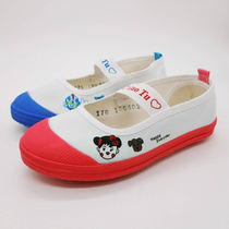 Kindergarten white shoes red head blue head childrens shoes canvas shoes white sneakers childrens white boys and girls white sports shoes