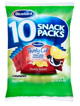 New Zealand bluebird chips 10 independent packaging Share with different flavors 180g 4 bags
