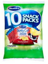 New Zealand bluebird potato chips 10 separate packaging sharing with different flavors 180g 4 bags