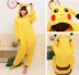 Bộ đồ ngủ liền kề động vật Pikachu đồ ngủ nam Nam giới