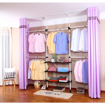 Locker ceiling storage simple wardrobe standing wardrobe assembly free combination clothes cabinet simple modern