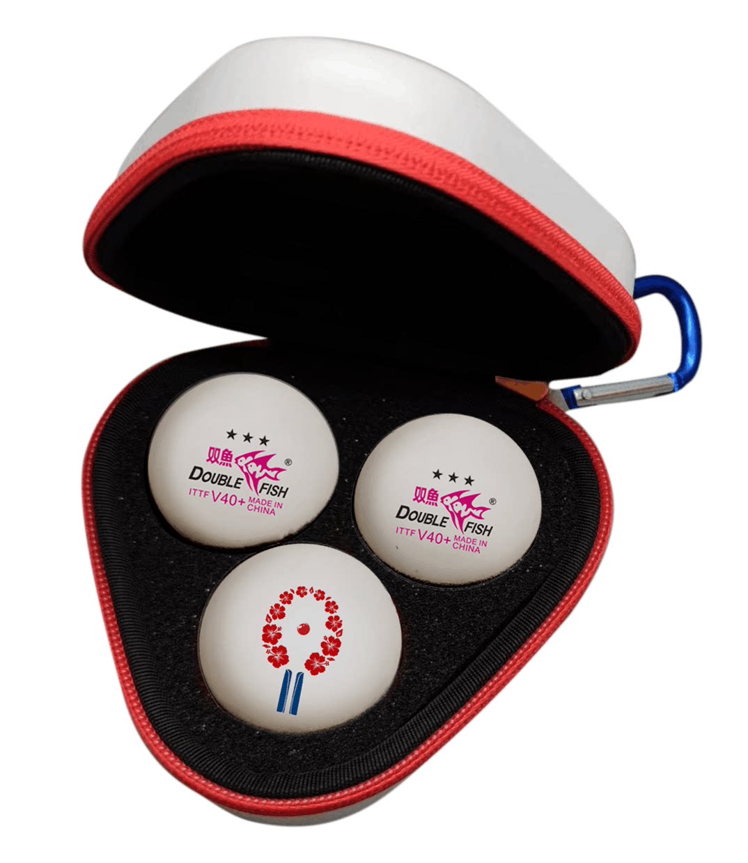 Double Fish Chengdu Shiping Team Table Tennis Samsung v40 World Team Table Tennis Championship Competition Training Remembrance Ball-Taobao