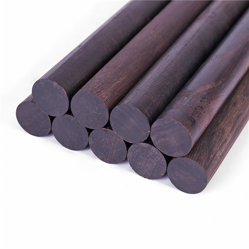 Purple Light Sandalwood Stock Bead Material Wood Carving Handle Material Small Round Rod DIY wood stick Brush Rod Custom Diameter 1 2 cm