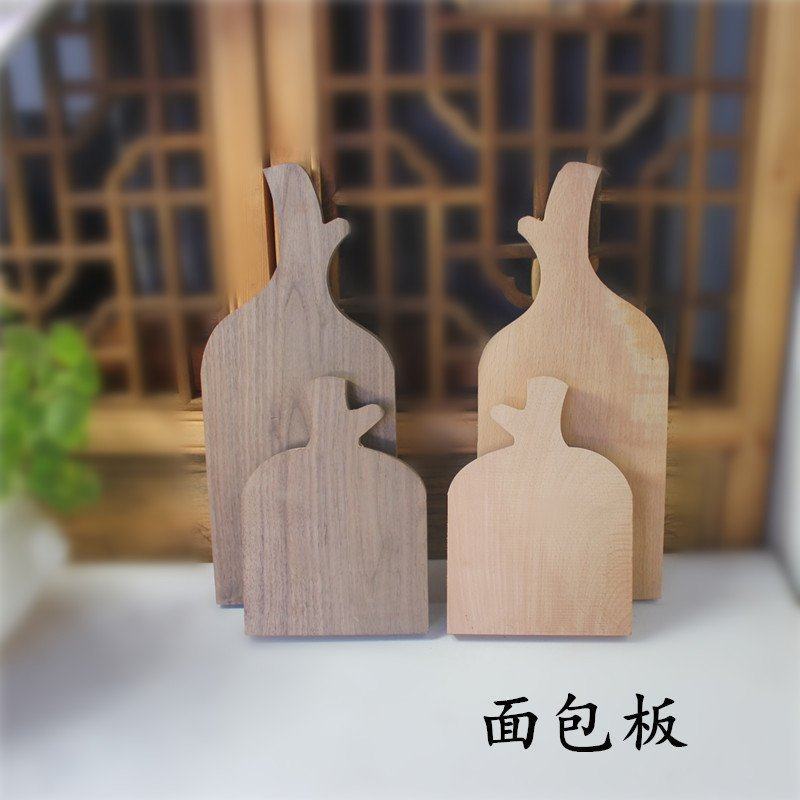 Black Walnuts Wood Bread Plate Solid Wood Fruit Pan West Meal Trays Baking Pizza Plate Dishes Photography Props Plate Creativity