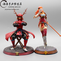 One piece GK armor Luffy VOID armor Nami Warring States Samurai straw hat group hand-made statue model ornaments