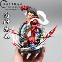 One Piece GK MKEGZ Luffy VS Kaido Dragon Shaped Four-Gear Overlord Color and Kingdom Resonance Handmade Model Ornaments