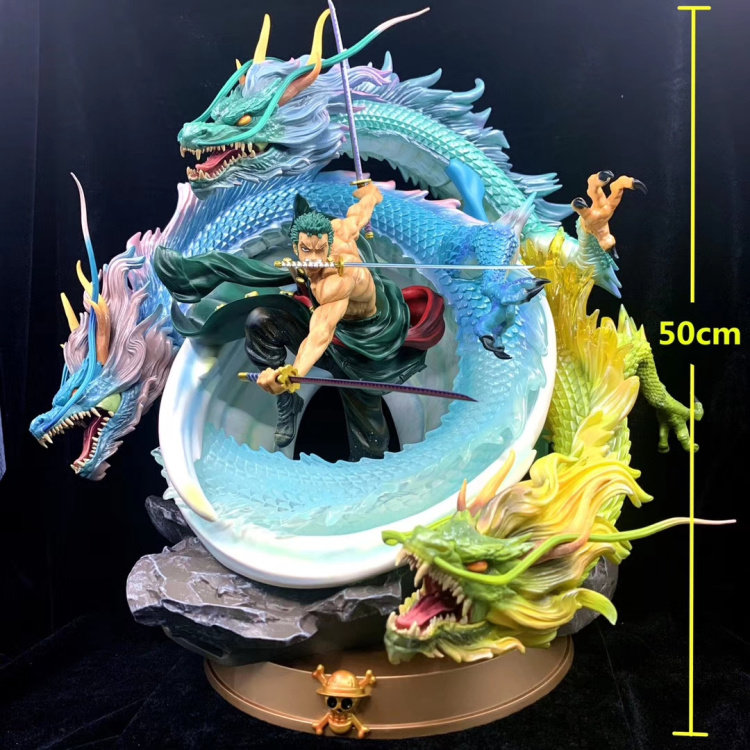King of Sea GK Black Pearl to Sanlong Solon Super Huge Tornado Handling Statue Model Swing