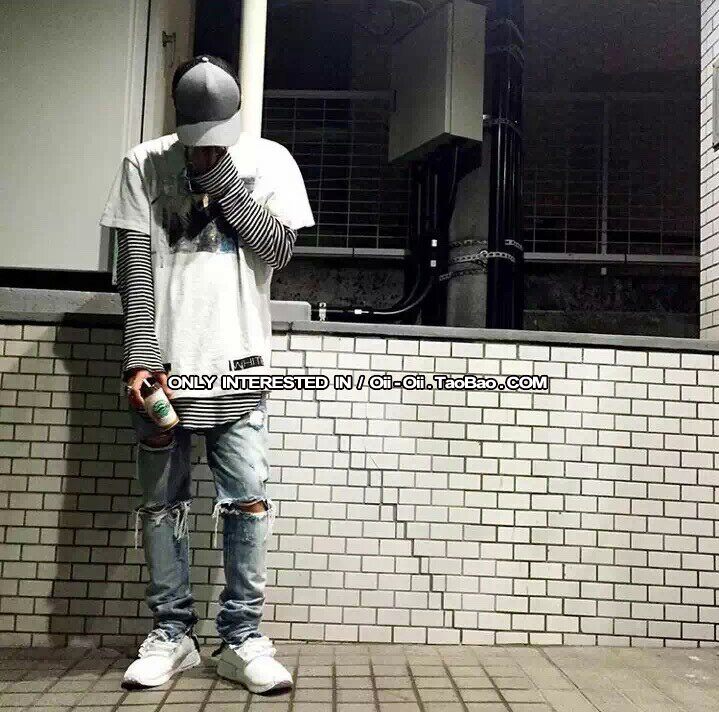 Jeans pour adolescent pieds Slim pour Quatre saisons - Ref 1481677 Image 11