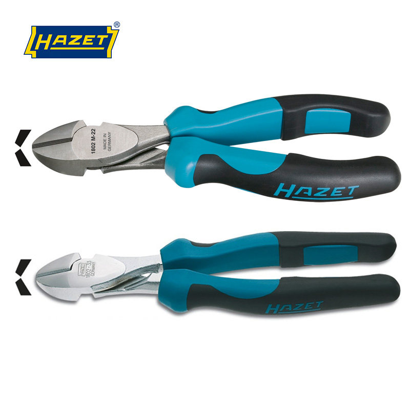 German original imported HAZET 1802 series of powerful diagonal-mouthed pliers Heavy side clippers