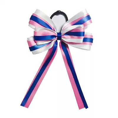 Handmade custom La la gymnastics cheerleading bow headdress Aerobics square dance competition hair accessories Head flower hairband