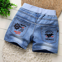 Boys denim shorts summer 2021 New thin Korean version of childrens clothes in big children loose boys wear baby