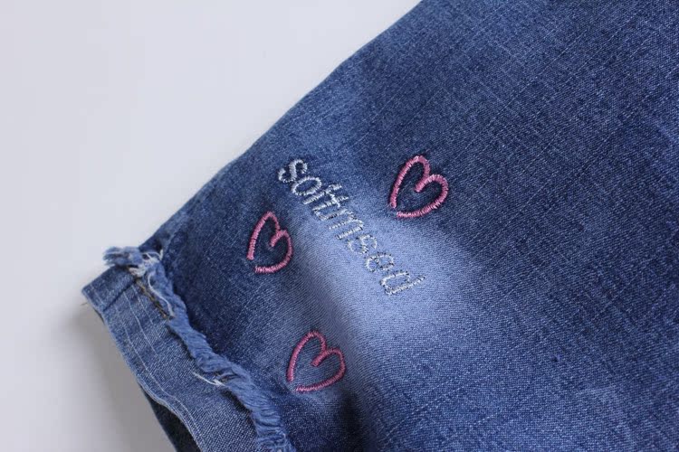 Cô gái quần short denim mùa hè 2018 mới thời trang Hàn Quốc cô gái nước ngoài cô bé hoang dã trẻ em lớn trẻ em mùa hè ăn mặc