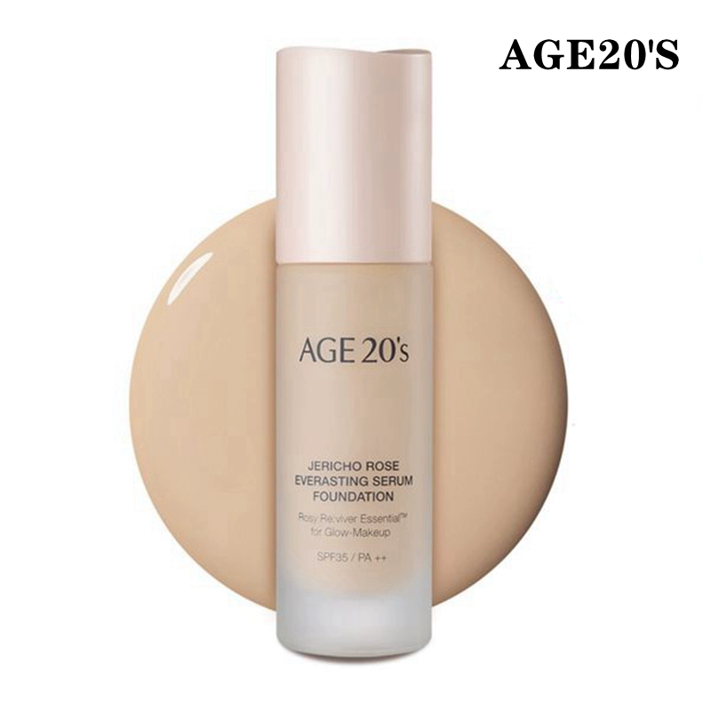 Aekyung AGE20S Jericho Rose Essence Hold Makeup Liquid Foundation Che khuyết điểm Làm sáng và Dưỡng ẩm Không dễ dàng để tẩy trang Gửi Puff - Nền tảng chất lỏng / Stick Foundation