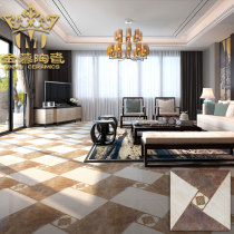 Spanish Gold Plated Throw Crystal Brick 600X600 Throw BRICS Art Floor Tiles Background Wall Brick Tile Living Room Dining Room