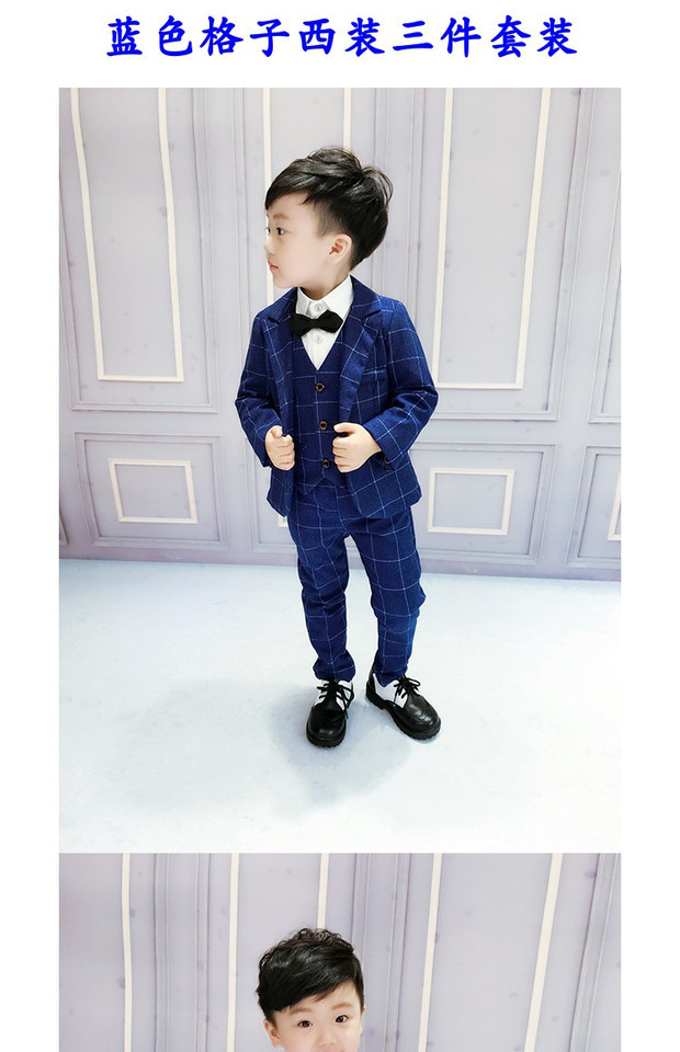 Bộ đồ 2 bé trai 5 bộ đồ bé trai 3 mảnh 1-3 tuổi nam bé mùa thu đông mặc 6 bộ đồ nam bé bộ đồ bé nhỏ chân váy trẻ em 11 tuổi