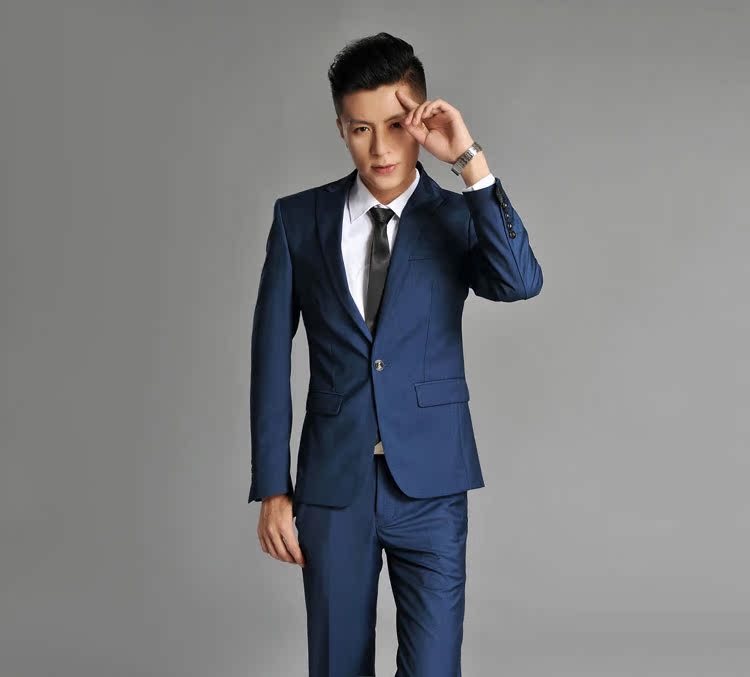 2018 bộ đồ mới phù hợp với bộ đồ đỏ kinh doanh bình thường tự tu nam phù hợp với bộ đồ màu xanh mỏng áo vest dạ nam