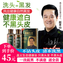 Changyi Eco Hanbang hair dye one-wash black plant pure black hair dye bubble own at home hair dye cream water