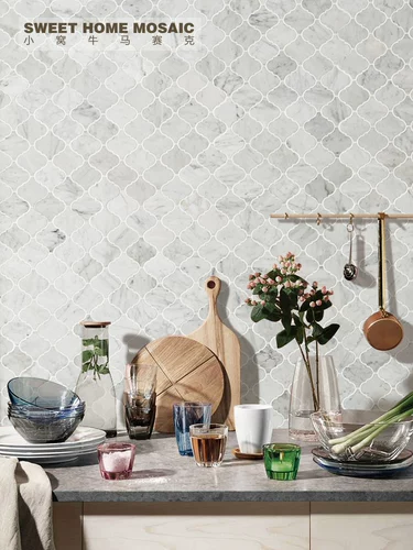 Мозаика, белый современный и минималистичный нескользящий фонарь