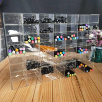 Customizable acrylic slanted multilayer transparent pen holder eyebrow pen ball-pen point pen holder stationery shop show shelf