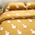 Safflower vịt con phim hoạt hình duy nhất mảnh giường ga giường li dễ thương bông giường quilt chăn gối - Khăn trải giường