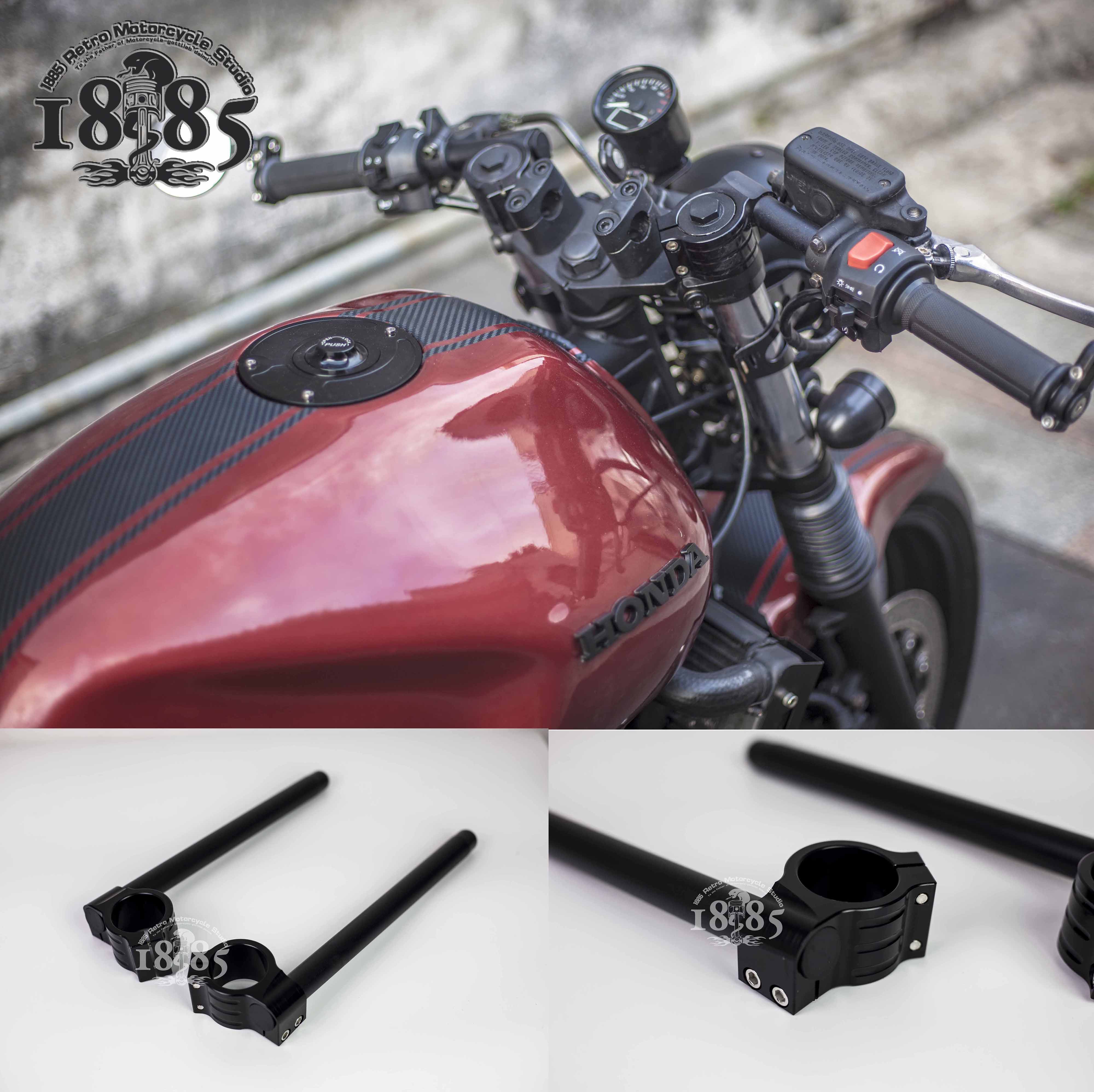 Retro motorcycle sports car CNC general CB400 modified aluminum alloy 41mm separate handlebar XJR400