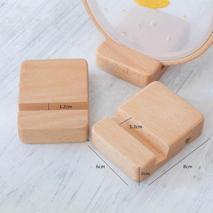Solid wood creative convenient mobile phone holder lazy wooden mobile phone holder universal mobile phone holder tablet computer holder