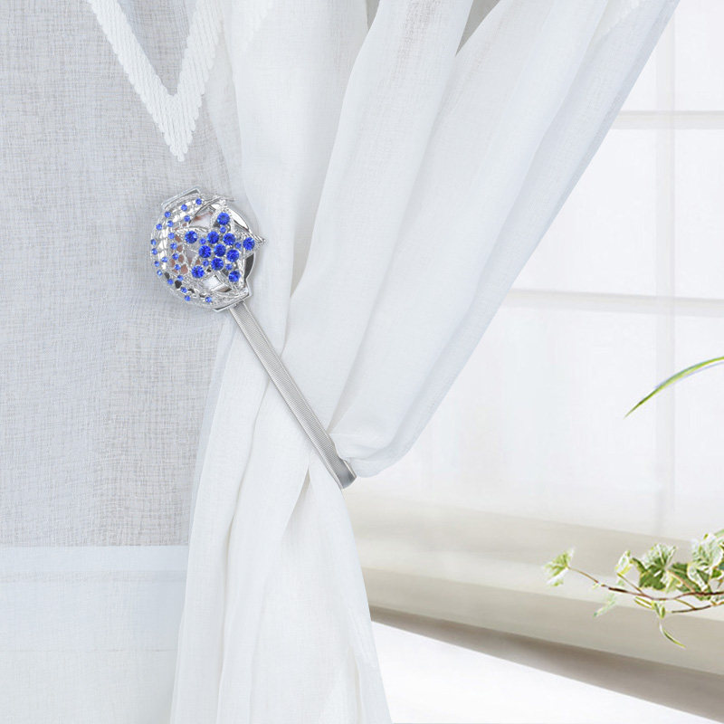 Simple Modern Magnet Curtain Buckle Curtain Strap Tie Rope Nordic Creative Magnetic Hole-free Curtain Tie Rope Tie