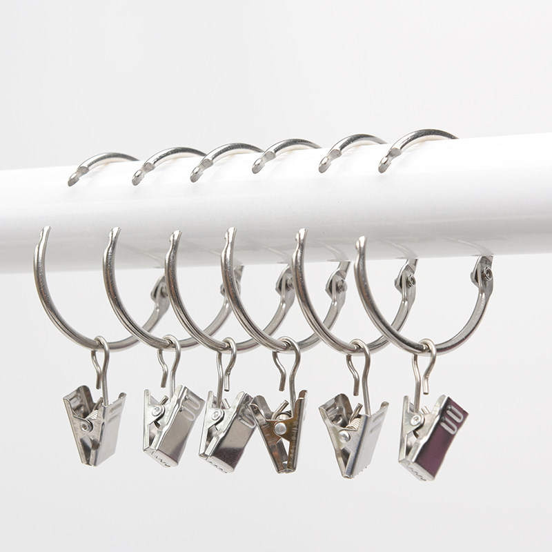 304 stainless steel opening ring Roman ring card ring curtain buckle hanging ring live buckle curtain clip hook