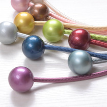 Magnet curtain with European style with creative curtain hook tied to the living room with tie-rope curtain curtain clamped with double ball