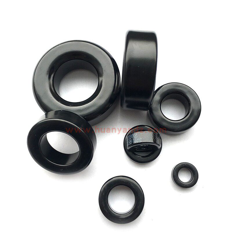 065-125Ferrossilicon aluminum magnetic ring black magnetic ring winding inductor core 17 4*9 53*7 11mm