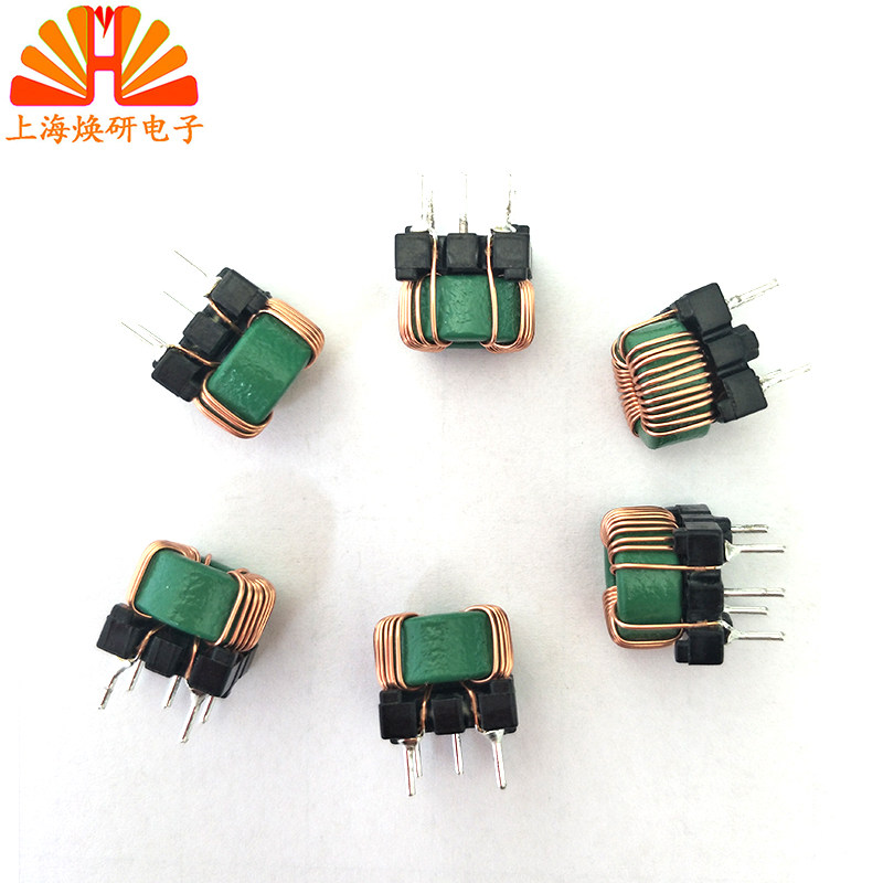 Magnetic ring inductance choke coil common mode inductance 2MH ring 10 * 6 * 5 wire 0 2 feet distance 7 * 7 horizontal