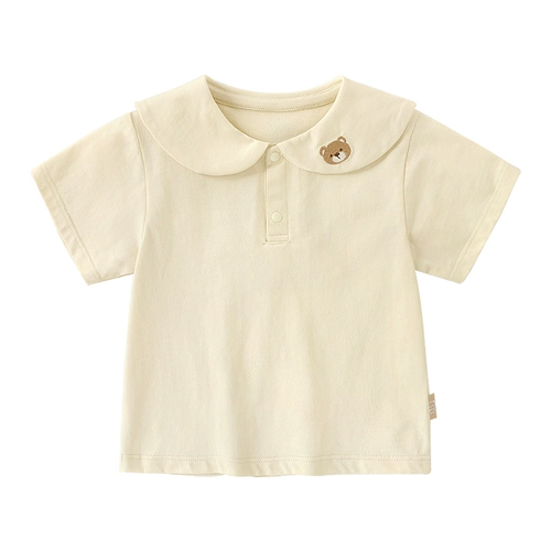 Детский комбинезон, кукла, футболка polo, детская летняя одежда для мальчиков для девочек, кукольный воротник, короткий рукав