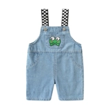 Детский комбинезон, джинсовая футболка с коротким рукавом, шорты, штаны, детская летняя одежда для мальчиков