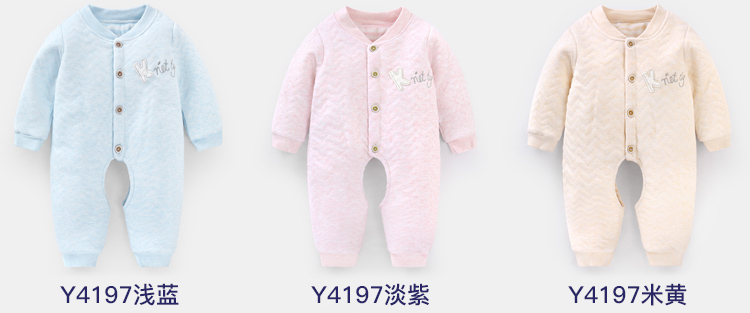 Quần áo trẻ em Xiêm dày nam quần áo mùa thu và mùa đông Trẻ sơ sinh 0 trẻ em 3 tháng 6 quần áo ra khỏi quần áo 9 đồ bơi bé trai