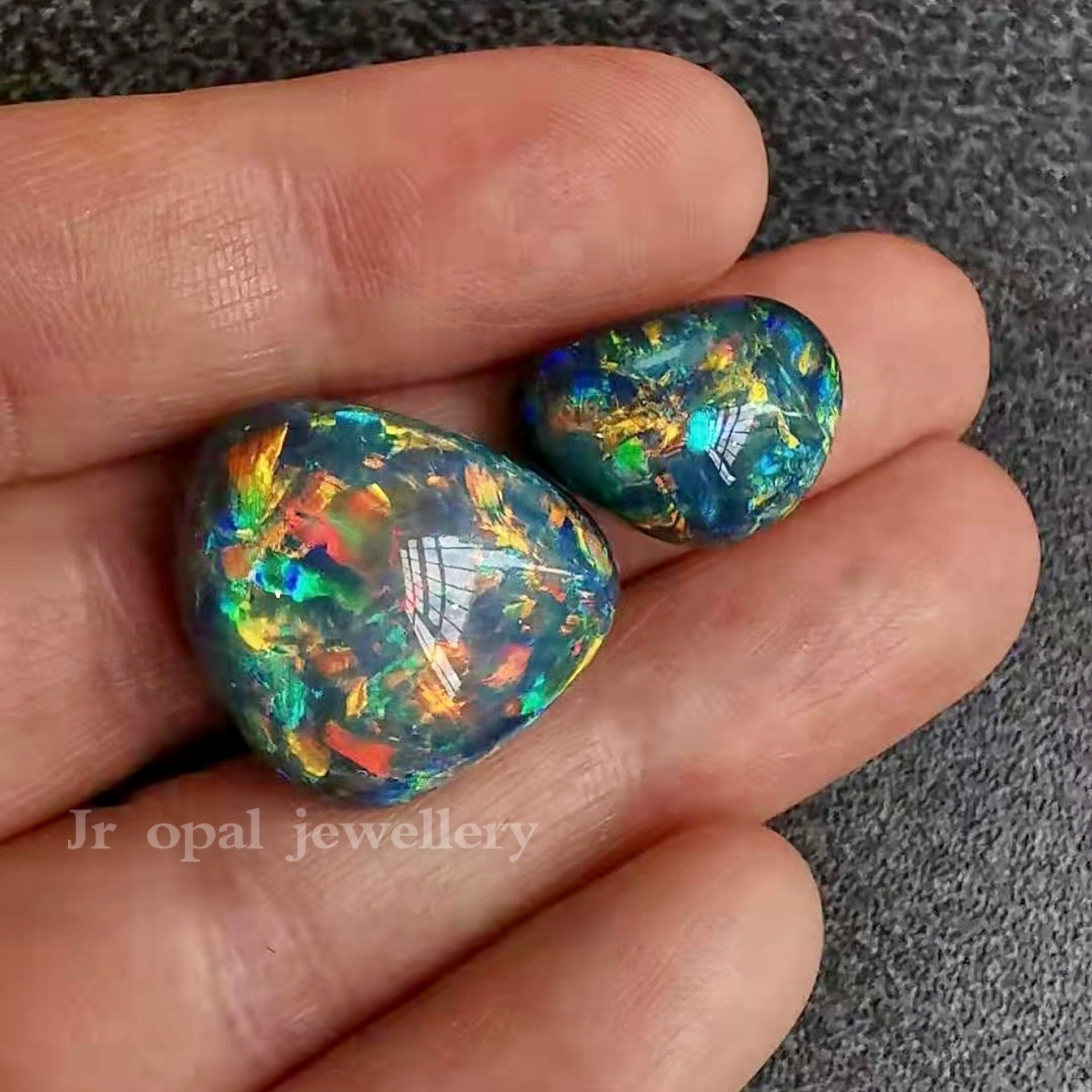 Collection Grade Australian Natural Black Opal Australian Lightning Ridge Rough Stone Bare Stone Gem Colorful Opal