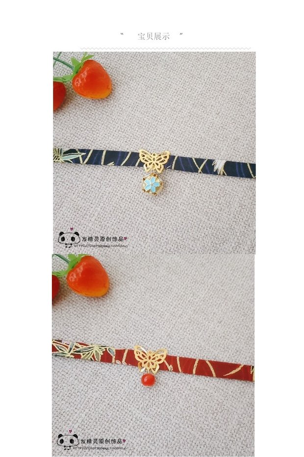 Phụ kiện mới và gió Nhật Bản cần cẩu bay nóng dập vòng cổ vòng cổ vòng đeo tay COS kimono phụ kiện chuông vòng cổ vòng chân - Vòng chân vòng đeo chân nữ bằng vàng