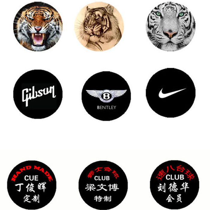 Snooker 16 colour black eight-ball Rod Signage Handbar Signage print name Photograph Personality Signage