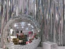 40cm jing mian qiu reflective ball cake decoration party dessert table decoration bar laser ball wedding glass ball