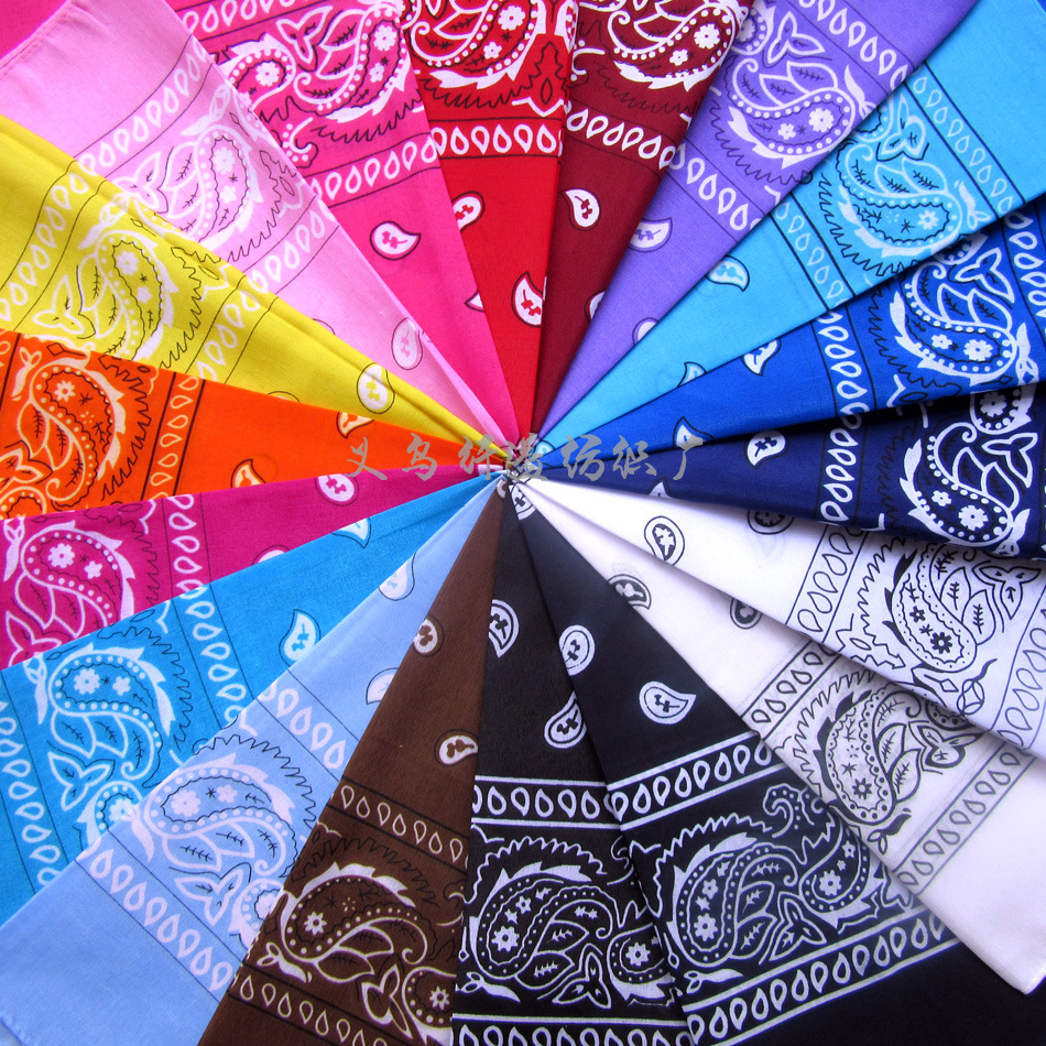 T C blend outdoor cycling turban HIPHOP hip-hop headdress Street square towel Wild new cashew flower handkerchief sale