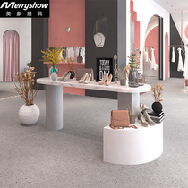 Beauty Elephant Clothing Shop Display Table Tennis Red Live Middle Island Display Terrace Terrace Circular Minima Womens Clothing Store Water Table