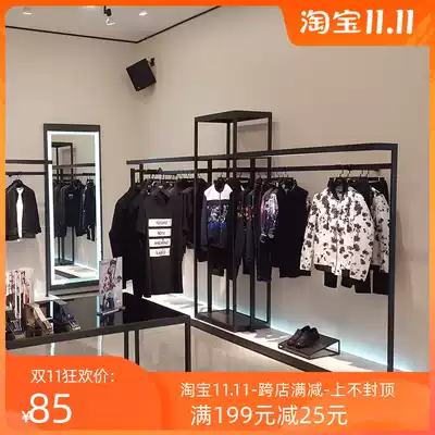 Mei elephant fashion wrought iron men's clothing shop decoration decoration display rack rack gantry boutiques cabinet Nakajima frame