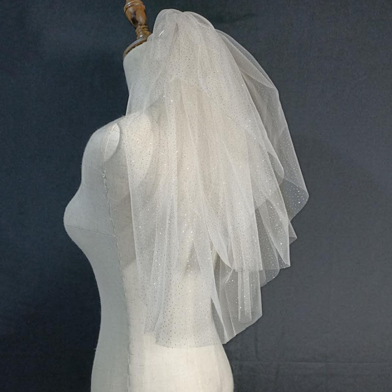 [USD 14.48] Luxury version of the starry sky shiny and short champagne