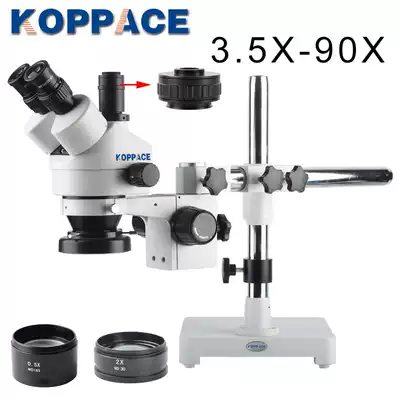 Mobile phone repair micro-set microscope 3 5X-90X Continuous Variable Universal bracket stereo microscope