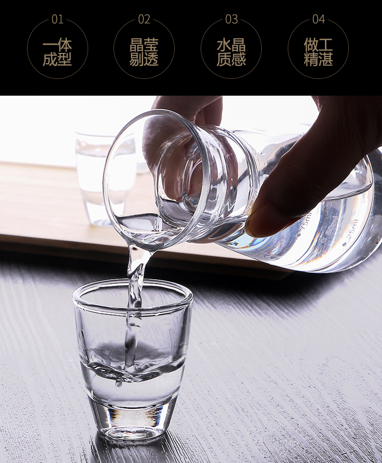 Táo xanh hộ gia đình ly rượu vang trắng đặt ly rượu mạnh tách rượu vang hầm rượu dày - Rượu vang ly rượu whisky cao cấp