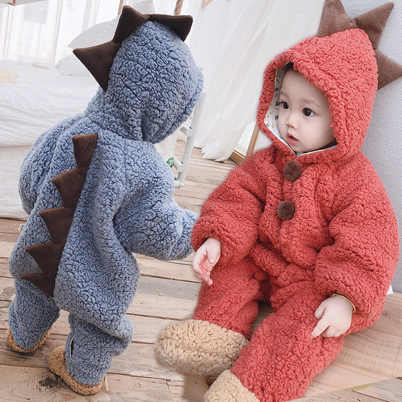 Baby cotton padded jacket 0 1 year old thickened clothes male and female baby gafed with cotton clothes cotton clothing bag foot winter clothing out of cotton clothing