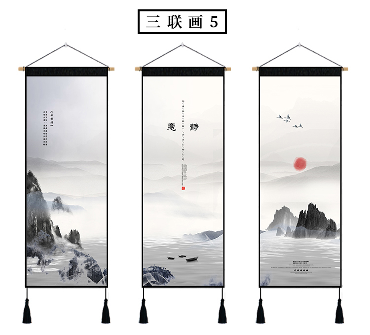 Tranh Trung Quốc Zen tấm thảm vải hiện đại ba phòng ngủ tường sơn nhà băng rôn vải trang trí treo hộp công tơ - Tapestry Thảm treo tường có lớn