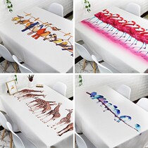 Simply modern Nordic tablecloth European cotton cotton tea tablecloth tablecloth rectangular small fresh tablecloth tablemat